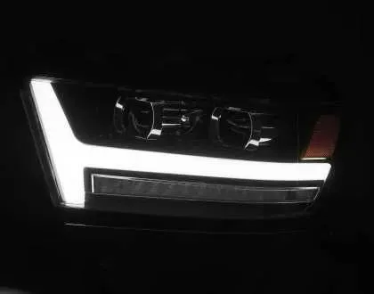 AlphaRex 19-23 Ram 1500 PRO-Series Proj Headlight Plank Style Blk w/Activ Light/Seq Signal/Plank DRL - Image 3