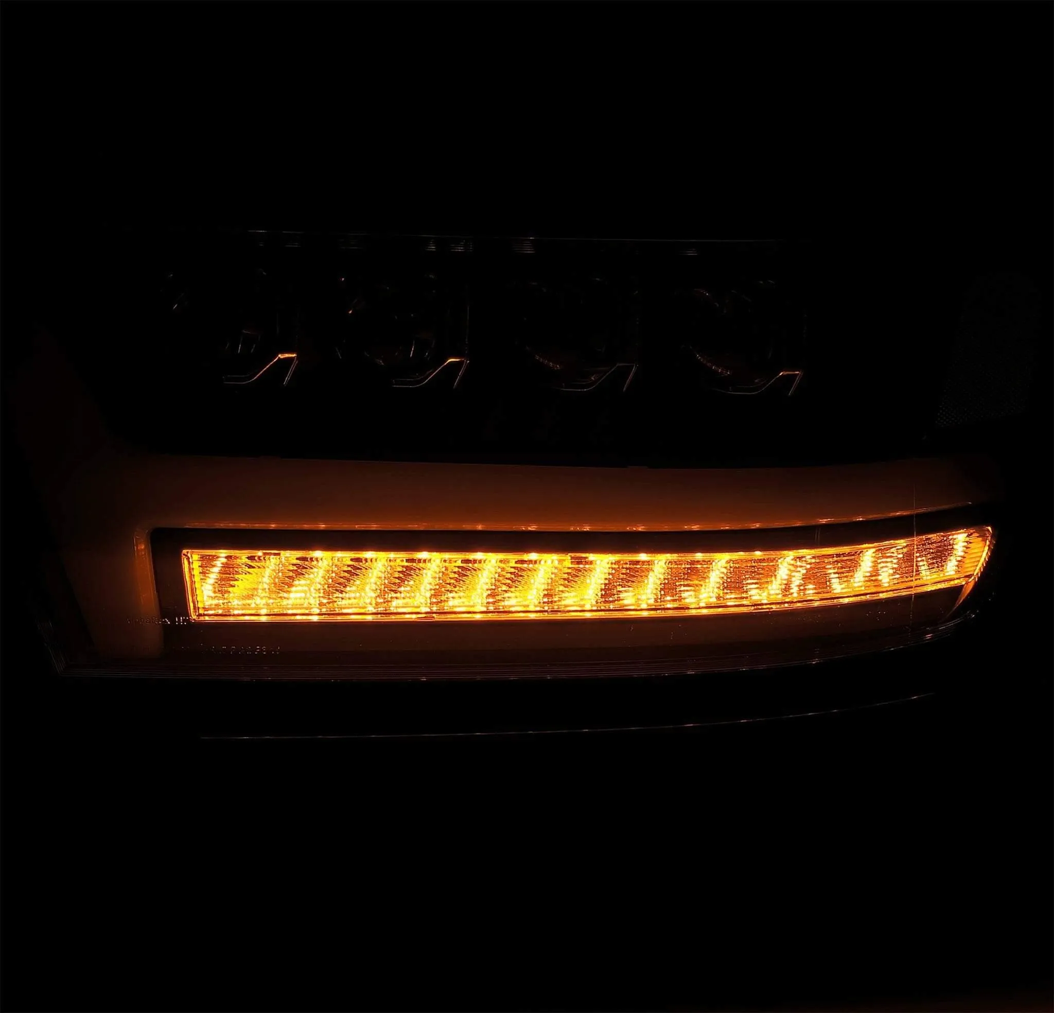 AlphaRex Quad 3D LED Projector Headlights Ram 1500 2019-2022 [Nova Series - Sequential Signal] Jet Black / Black / Chrome - Image 8