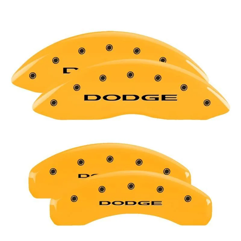 MGP Brake Caliper Covers Dodge Durango 2011-2021 Black / Red / Yellow - Image 6