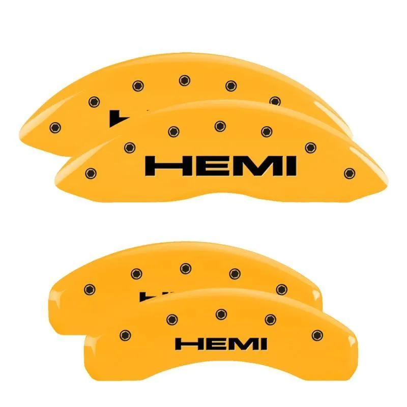 MGP Brake Caliper Covers Ram 1500 / 1500 Classic (2011-2018) (2019-2021 Classic) Red / Yellow / Black - Image 3