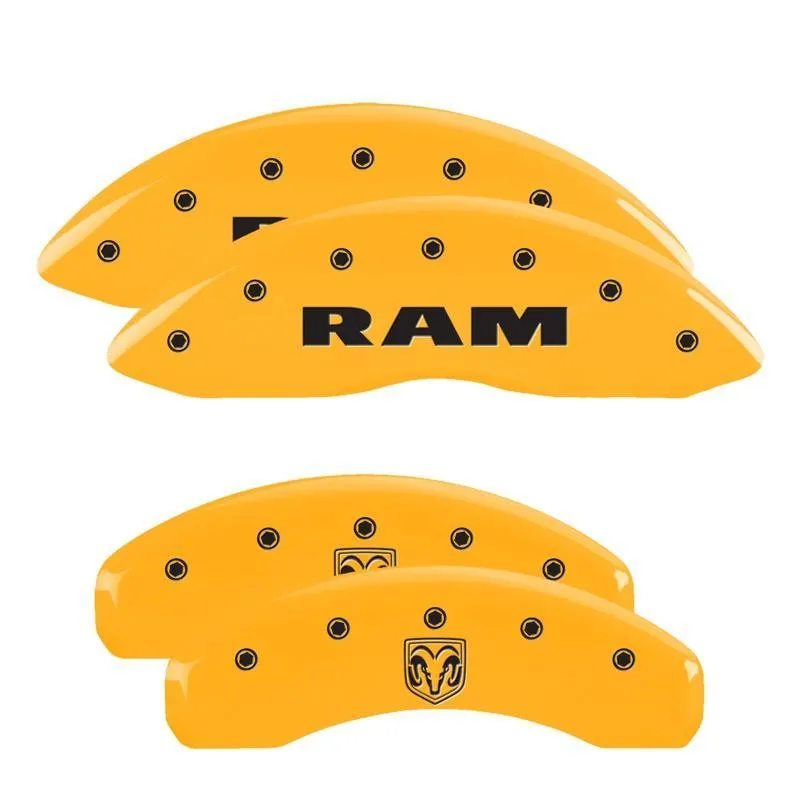 MGP Brake Caliper Covers Ram 1500 2019-2022 Red / Yellow / Black - Image 12