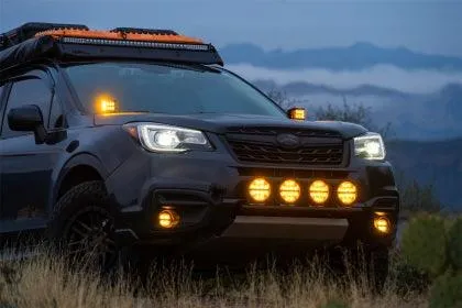 Rigid Industries 360-Series 6in SAE Fog w/ Amber PRO Lens - White (Pair) - Image 4